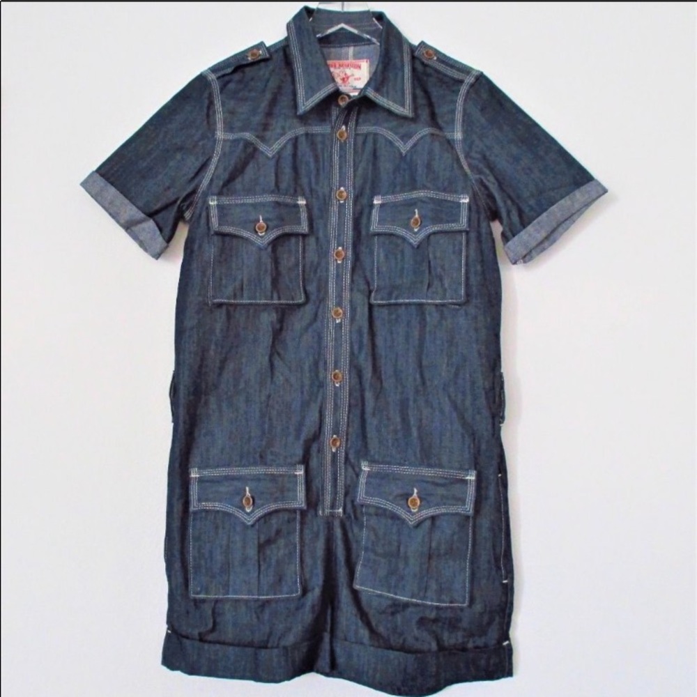 True Religion Joslyn Denim Romper